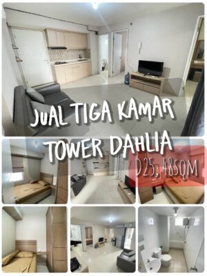 Jual 3BR apartemen Bassura City