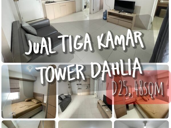 Jual 3BR apartemen Bassura City