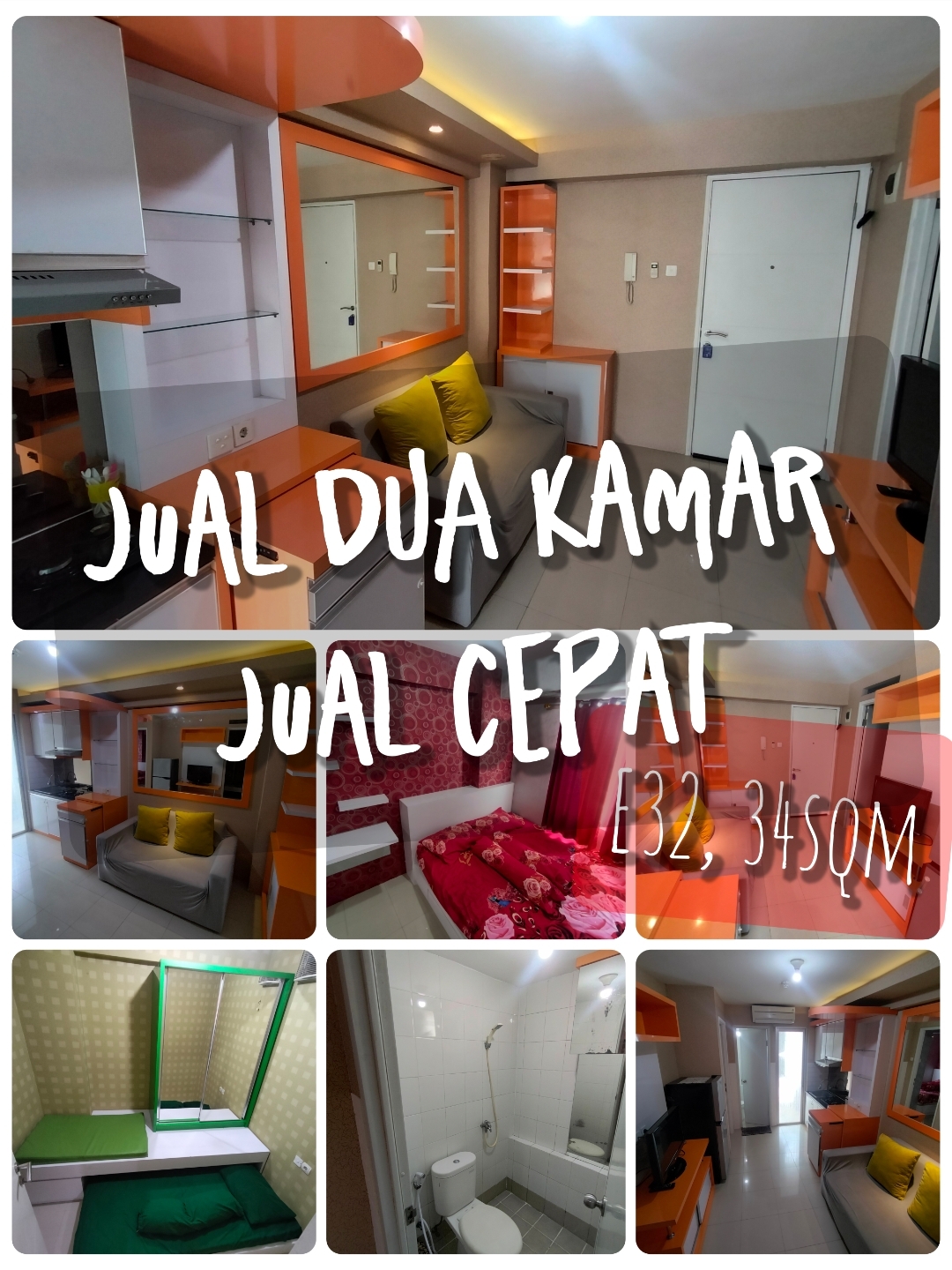 Jual 2BR apartemen Bassura city